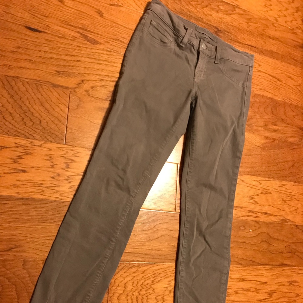 JBrand 811 Midrise Grey Twill Skinny Jean